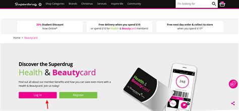 superdrug login.